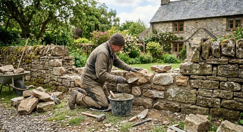 Stone Wall Repair in Alexandria, KY