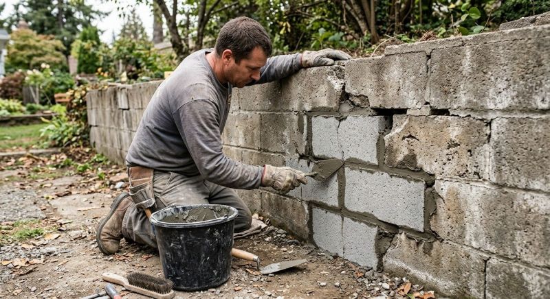 Stone Wall Repair in Alexandria, KY