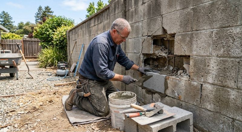 Stone Wall Repair in Alexandria, KY